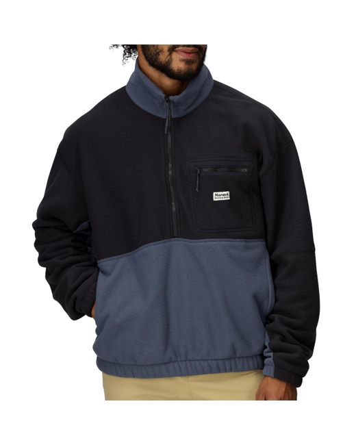 Marmot Black Retro Rocklin 1/2 Fleece Jacket for men