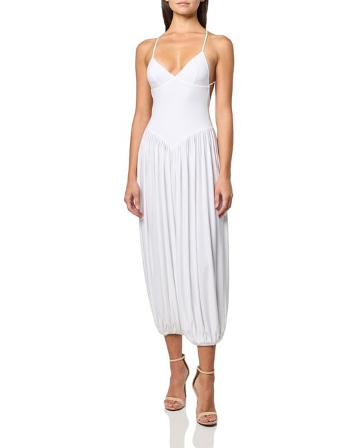 Norma Kamali White Kenny Jumpsuit