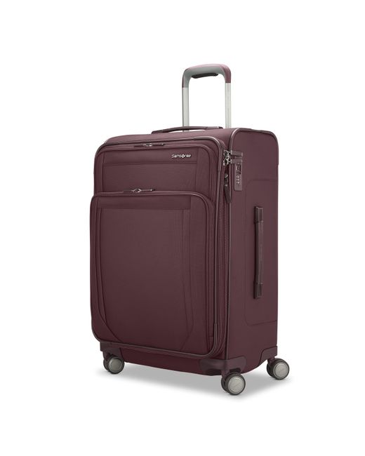 Samsonite Purple Lineate Dlx Softside Expandable Luggage With Spinner Wheels