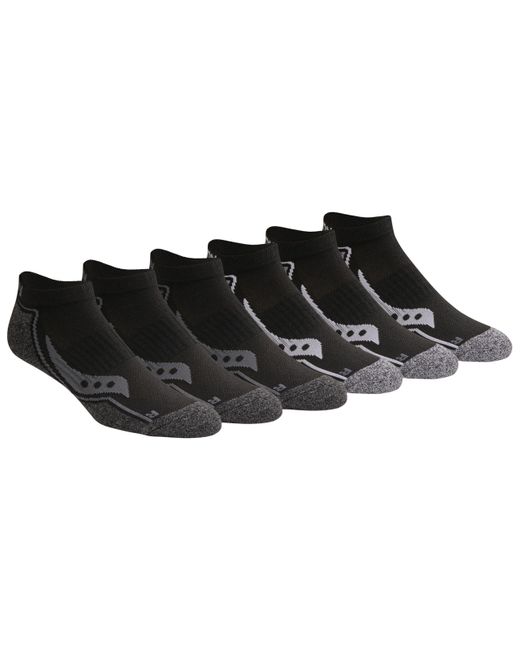 Saucony Black Bolt Rundry Performance No-show Multi-pack Socks for men