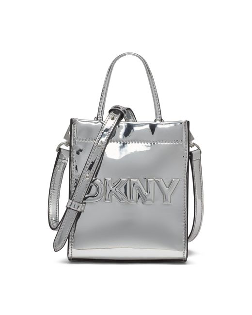 DKNY Gray Carter Mini Tote