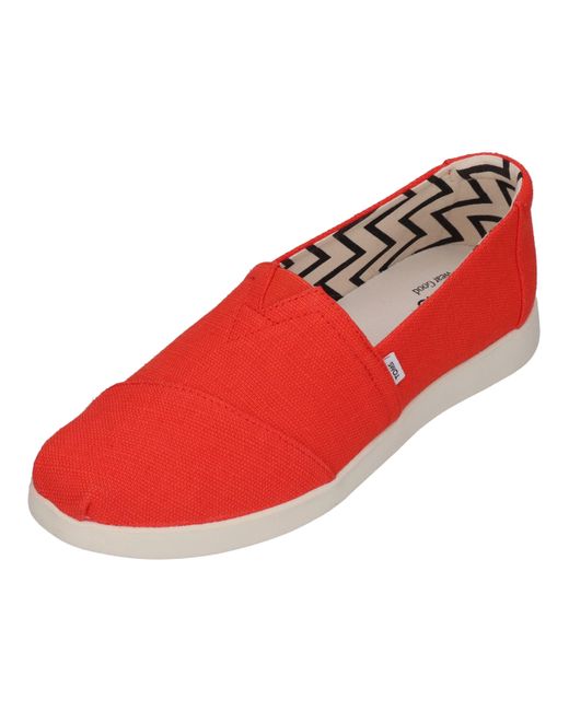 TOMS Red Alpargata Plus Loafer