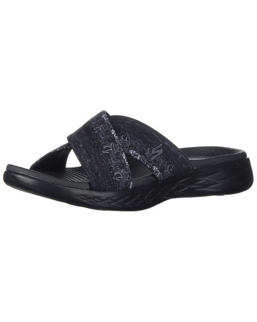 Skechers 15306 Plateau Sandals Black | Lyst