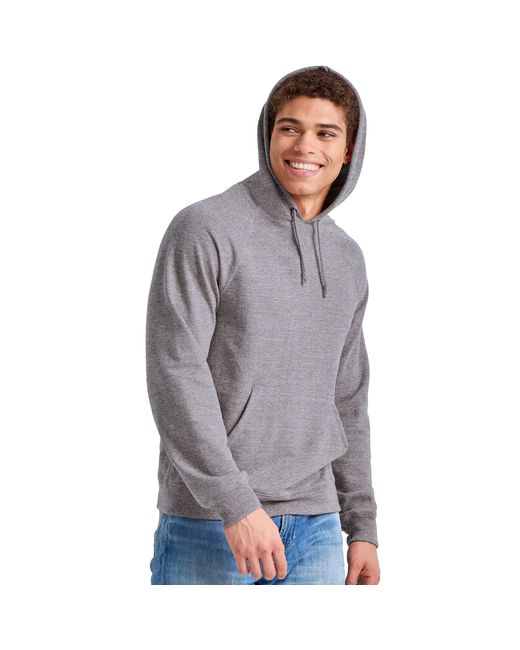 Hanes Gray French Terry Pullover Hoodie for men