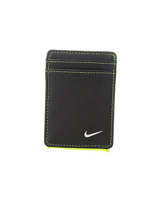 Nike Multicolor Blocked Front Pocket Wallet W/magnetic Money Clip for men
