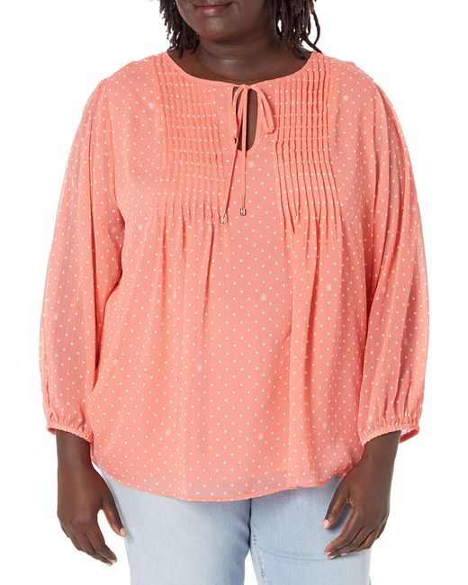 Tommy Hilfiger Sportswear Pintuck Blouse in Pink | Lyst