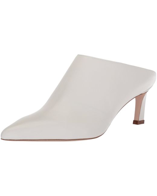 Stuart weitzman white mules Clearance