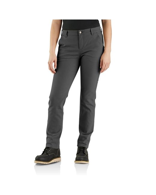 Carhartt Black Rugged Flex Relaxed Fit Canvas Work Pant