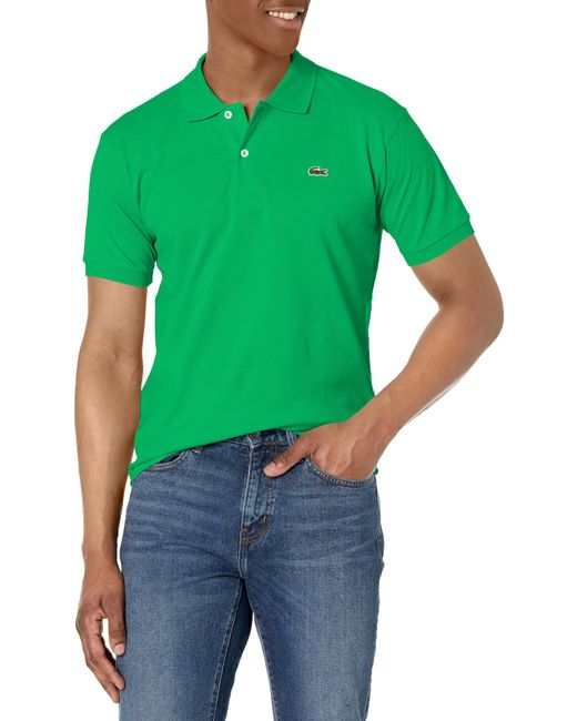 Lacoste Green Classic Short Sleeve Piqué L.12.12 Polo Shirt for men