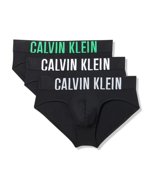Calvin Klein Black Intense Power 3-pack Hip Brief for men