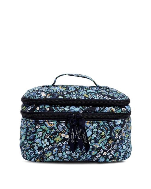 Vera Bradley Cotton Grand Vanity Toiletry Makeup Organizer Case