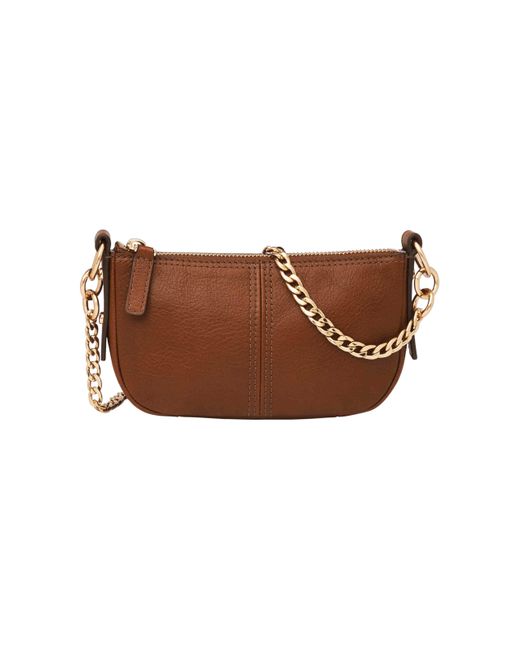 Fossil Brown Jolie Mini Shoulder Bag