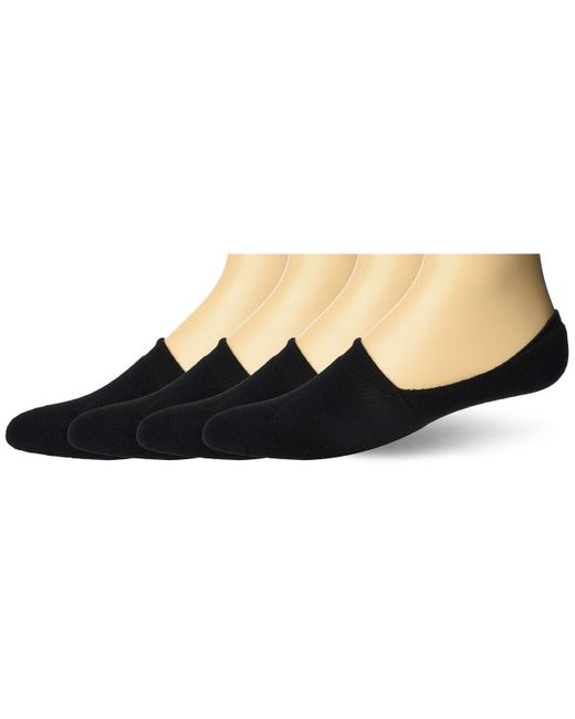 Hanes Black Ultimate Full Cushioned Wicking Cool Comfort Liner Socks for men
