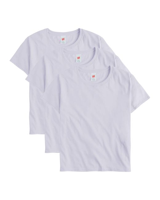 Hanes White Essentials Oversized T-shirt Pack