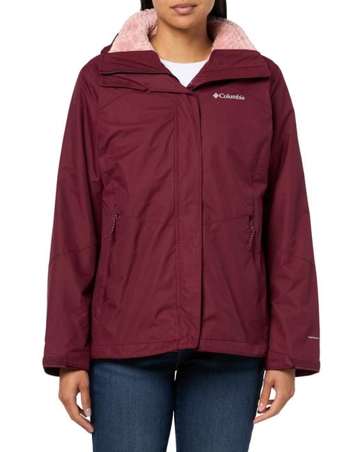 Columbia Red S Bugaboo Iii Fleece Interchange Jacket