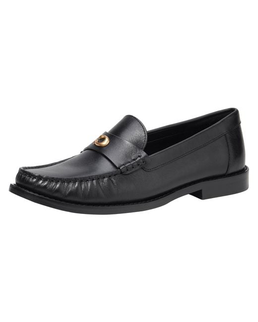 COACH Jolene Leather Loafer in Black Lyst