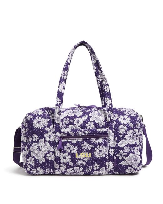 Vera Bradley Multicolor Cotton Collegiate Large Travel Duffle Bag