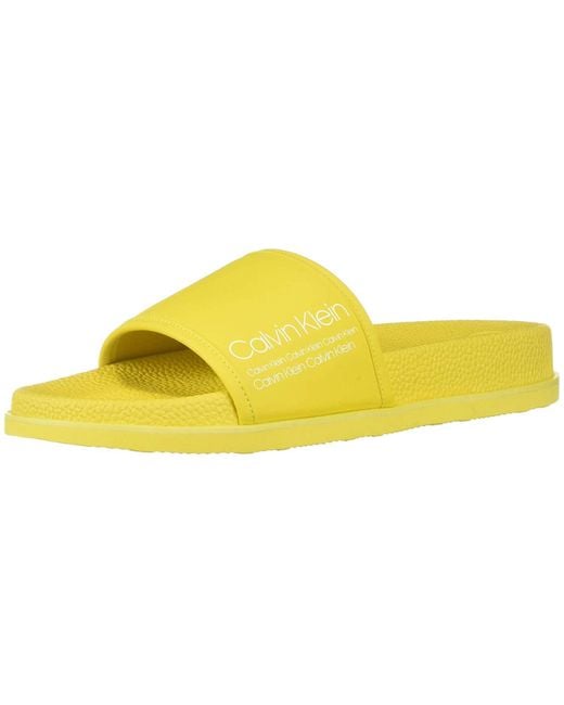 mens calvin klein slides