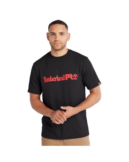 Timberland Black Core Linear Logo Short-sleeve T-shirt