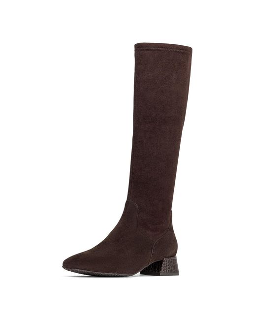 Donald J Pliner Brown Donald Pliner Regina Stretch Suede Fashion Boot