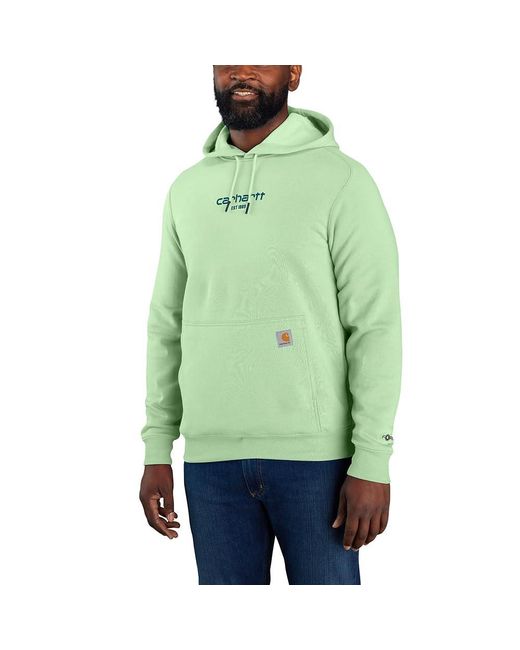 Carhartt Green Force Relaxed Fit Lightweight Logo Graphic Sweatshirt for men