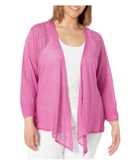NIC+ZOE Red Nic+zoe 4-way Cardigan