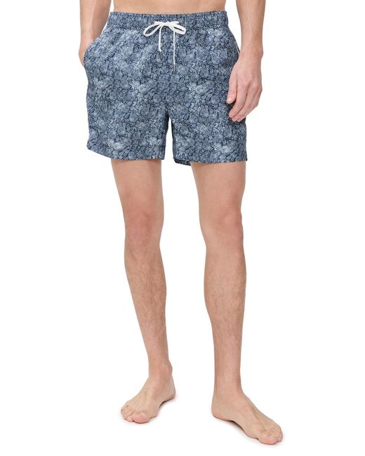 Onia Blue Charles 5" Swim Trunk-ratti Sea Floral-deep Navy Multi-m for men