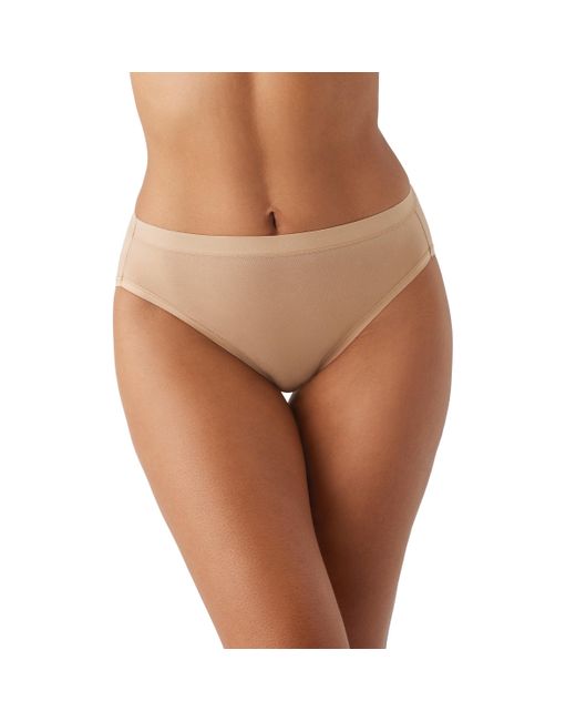 Wacoal Brown Understated Cotton Hi-cut Brief Panty