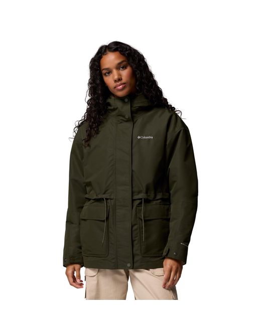 Columbia Women's Green S Drop Ridge Ii Interchange Jacket