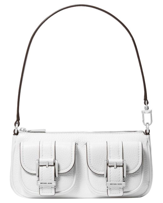 Michael Kors Gray Zoe Small Convertible Pouchette