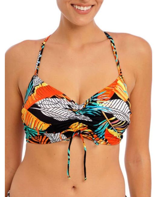 Freya Blue Swim Standard Samba Nights Underwire High Apex Bikini Top