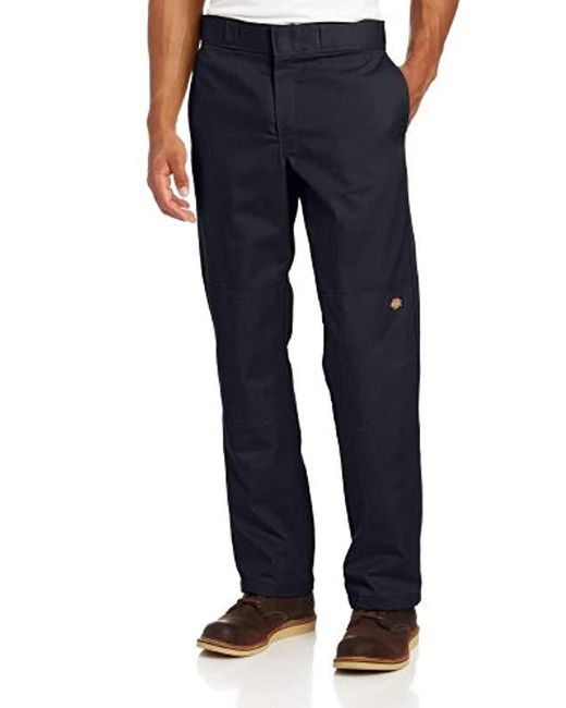 Dickies Flex Regular Straight Fit Double Knee Work Pant in Black for ...