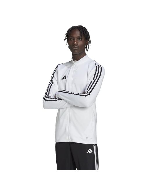 Adidas White Big Tall Tiro '23 Training Jacket for men