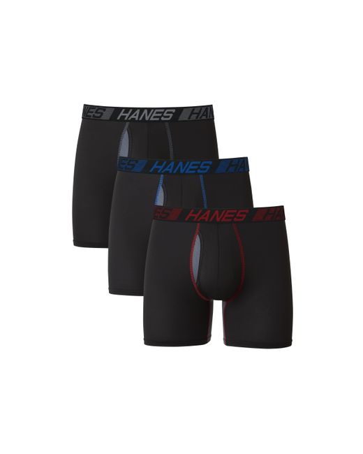 Hanes Total Support Pouch Boxer Briefs Pack in Black for Men - Lyst