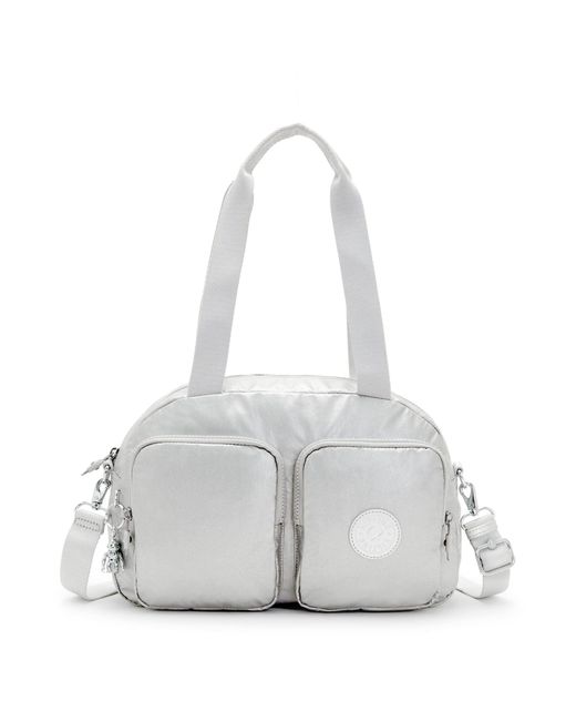 Kipling White Medium Shoulder Bag With Removable Strap