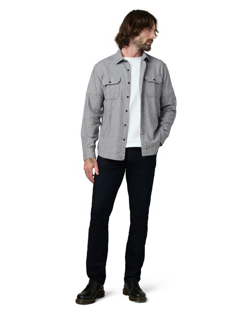 Joe's Jeans Gray Button Down Long Sleeve Shirt for men