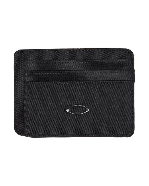 Oakley Black Ellipse Card Wallet for men