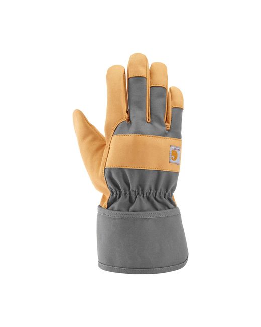 Carhartt Gray Rugged Flex Synthetic Leather High Dexterity Safety Cuff Glove for men