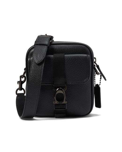 COACH Black S Beck Crossbody In Pebble Leather for men