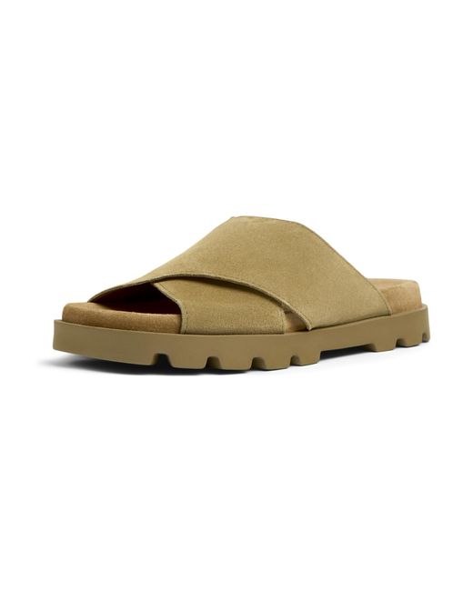 Camper Brown Fashion X-strap Sandal