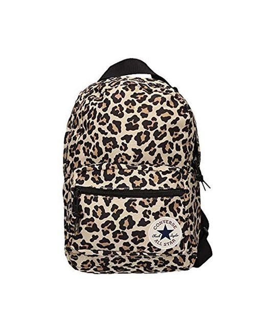 Converse Black Go Lo Leopard Backpack