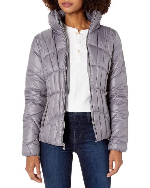 guess quilted puffer jacket