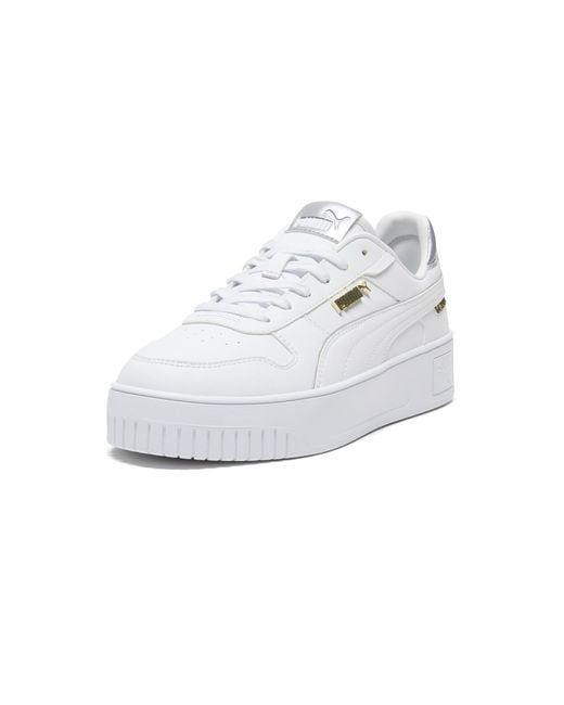 PUMA Carina Street Sneaker White Silver Gold