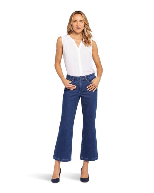NYDJ Blue Relaxed Flare