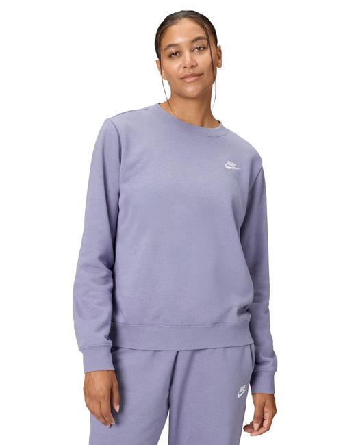 women's nike sportswear club fleece crew