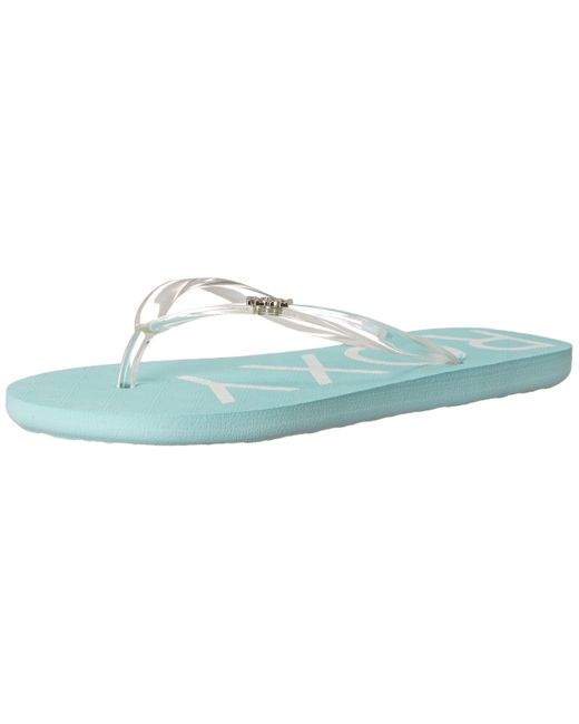 Roxy Rubber Viva Jelly Flip Flop Sandal in Blue - Lyst