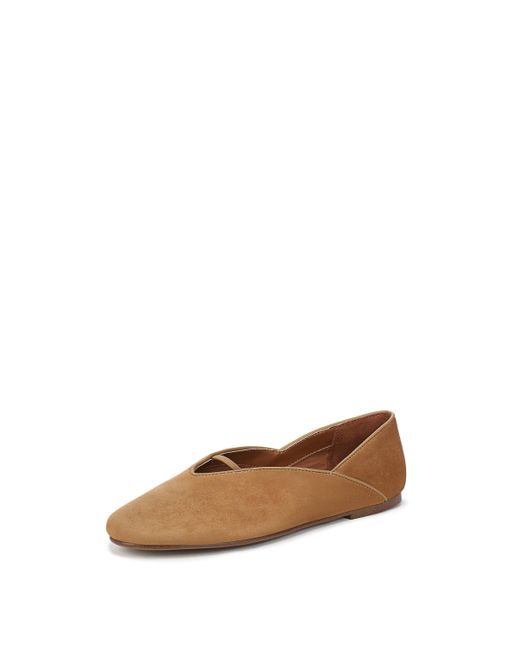 Franco Sarto Brayten Ballet Flat Warm Camel Brown Suede 9 M