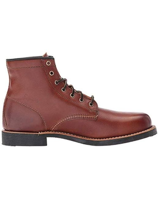 Frye arkansas mid leather deals cognac