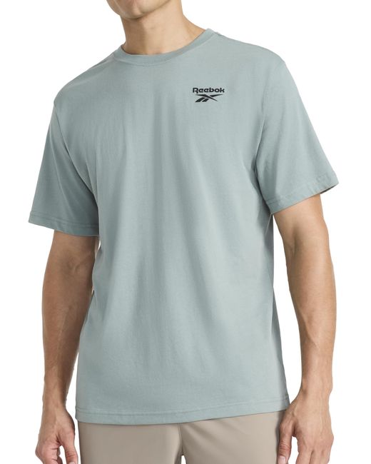 Reebok Blue 's Peak Short Sleeve T-shirt for men