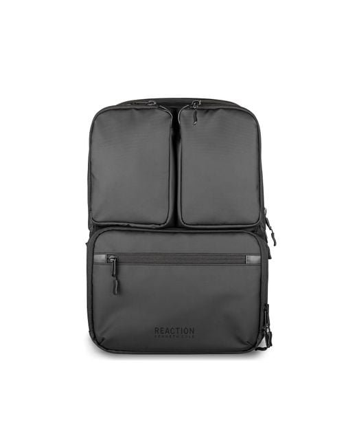Kenneth Cole Gray Ryder Coated Polyester Laptop Backpack